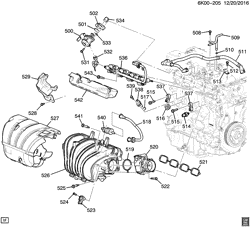 MOTOR 4 CILINDROS Cadillac CT6 2017-2017 KL69 ENGINE ASM-2.0L L4 PART 5 INTAKE MANIFOLD & FUEL RELATED PARTS (LTG/2.0X)