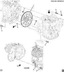 3-CYLINDER ENGINE Chevrolet Spark (New Model) 2016-2017 DU,DV,DW48 ENGINE TO TRANSMISSION MOUNTING (LV7/1.4A, AUTOMATIC MR8)