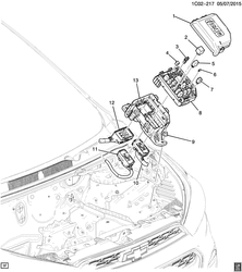 CÂBLAGE DE CHÂSSIS-LAMPES Chevrolet Spark (New Model) 2016-2017 DU,DV,DW48 RELAYS/ENGINE COMPARTMENT