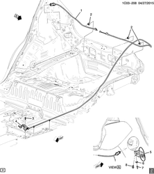 CARBURANT-ÉCHAPPEMENT-CARBURATION Chevrolet Spark 2016-2017 DM,DN,DP48 FUEL TANK FILLER DOOR & RELEASE