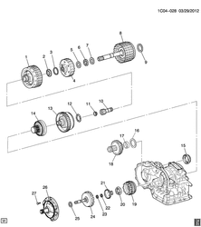 BRAKES Chevrolet Spark - Europe 2016-2017 CP,CQ,CR48 AUTOMATIC TRANSMISSION PART 2 (MNG) 40LE CASE & RELATED PARTS