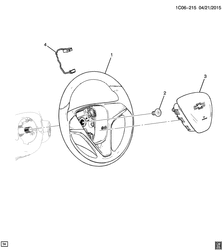 FRONT SUSPENSION-STEERING Chevrolet Spark (New Model) 2016-2017 DU48 STEERING WHEEL & HORN PARTS (EXC CONTROLS UC3, CRUISE K34)