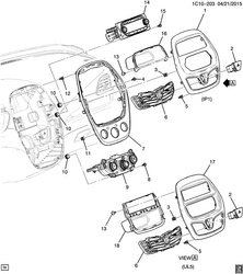 PARE-BRISE - ESSUI-GLACE - RÉTROVISEURS - TABLEAU DE BOR - CONSOLE - PORTES Chevrolet Spark (New Model) 2016-2016 DU48 INSTRUMENT PANEL PART 3/CENTER STACK (LHD, RADIO DELETE UL5)