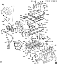 4-CYLINDER ENGINE Chevrolet Cruze Notchback - LAAM 2012-2016 PT,PU69 ENGINE ASM-1.8L L4 PART 2 CYLINDER HEAD & RELATED PARTS (LUW/1.8M)