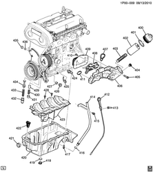 4-CYLINDER ENGINE Chevrolet Cruze Notchback - LAAM 2012-2016 PT,PU69 ENGINE ASM-1.8L L4 PART 4 OIL PUMP,PAN & RELATED PARTS (LUW/1.8M)
