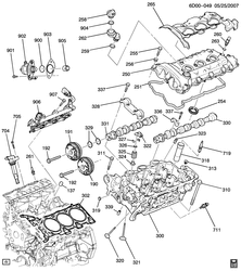 MOTOR 4 CILINDROS Chevrolet Captiva 2012-2013 LX,LZ26 ENGINE ASM-3.0L V6 PART 2 CYLINDER HEAD & RELATED PARTS(LFW/3.0-5)