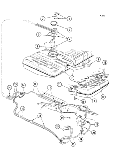 FUEL-EXHAUST-CARBURETION Cadillac Commercial Chassis 1979-1980 C,D,Z FUEL SUPPLY SYSTEM (EXC E.F.I.)