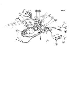 КРЕПЛЕНИЕ КУЗОВА-КОНДИЦИОНЕР-ПРИБОРНЫЙ ЩИТОК Buick Lesabre 1980-1981 B,C AIR CONDITIONING ELECTRICAL SYSTEM