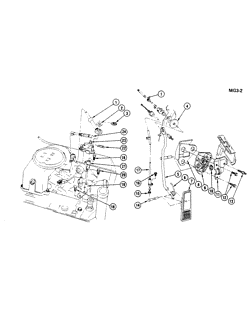 FUEL SYSTEM-EXHAUST-EMISSION SYSTEM Buick Regal 1982-1985 G ACCELERATOR CONTROL-V8 (LF9/350N) DIESEL
