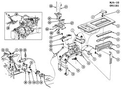BRAKES Cadillac Cimarron 1982-1982 J SHIFT CONTROL/AUTOMATIC TRANSMISSION FLOOR