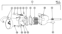 LUBRIFICAÇÃO - ARREFECIMENTO - GRADE DO RADIADOR Chevrolet Cavalier 1982-1982 J ENGINE OIL PUMP-1.8L L4 (L46/1.8G)