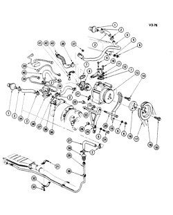 ТОПЛИВО-ВЫХЛОП-КАРБЮРАТОР Chevrolet Corvette 1982-1982 Y A.I.R. SYSTEM