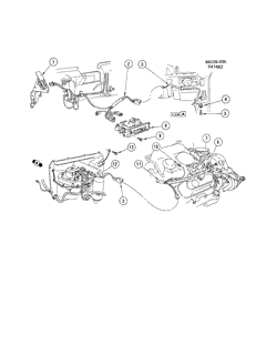 КРЕПЛЕНИЕ КУЗОВА-КОНДИЦИОНЕР-АУДИОСИСТЕМА Chevrolet Monte Carlo 1982-1988 G A/C CONTROL SYSTEM ELECTRICAL