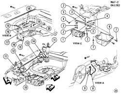 CHÂSSIS - RESSORTS - PARE-CHOCS - AMORTISSEURS Buick Century 1982-1984 A19-27 LEVEL CONTROL SYSTEM/AUTOMATIC (G67)