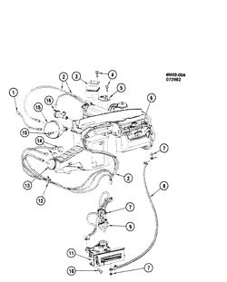 BODY MOUNTING-AIR CONDITIONING-AUDIO/ENTERTAINMENT Buick Lesabre 1982-1988 B A/C CONTROL SYSTEM VACUUM-MANUAL (C60)