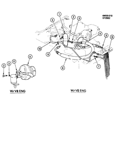 КРЕПЛЕНИЕ КУЗОВА-КОНДИЦИОНЕР-АУДИОСИСТЕМА Buick Lesabre 1982-1989 B A/C REFRIGERATION SYSTEM