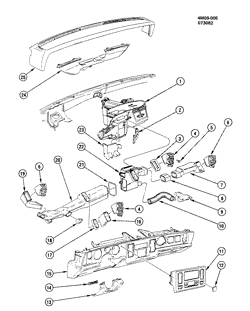 BODY MOUNTING-AIR CONDITIONING-AUDIO/ENTERTAINMENT Buick Electra 1982-1983 C AIR DISTRIBUTION SYSTEM