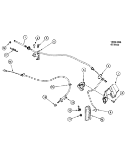 FUEL SYSTEM-EXHAUST-EMISSION SYSTEM Chevrolet Caprice 1982-1984 B ACCELERATOR CONTROL GAS
