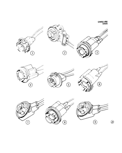 STARTER-GENERATOR-IGNITION-ELECTRICAL-LAMPS Chevrolet Caprice 1982-1986 B LAMP SOCKETS/EXTERIOR