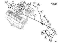 FUEL SYSTEM-EXHAUST-EMISSION SYSTEM Chevrolet Corvette 1984-1984 Y ACCELERATOR CONTROL-V8(L83)