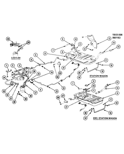 FUEL SYSTEM-EXHAUST-EMISSION SYSTEM Chevrolet Caprice 1982-1985 B FUEL SUPPLY SYSTEM
