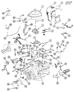 FUEL SYSTEM-EXHAUST-EMISSION SYSTEM Buick Regal 1984-1984 G EMISSION CONTROLS-V6 (LC4/4.1-4)