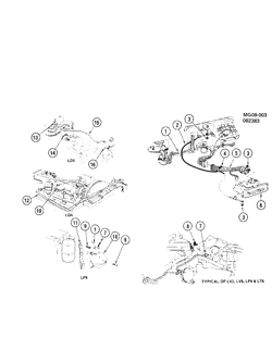 BODY MOUNTING-AIR CONDITIONING-AUDIO/ENTERTAINMENT Chevrolet El Camino 1982-1985 G A/C CONTROL SYSTEM