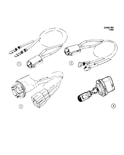DÉMARREUR - ALTERNATEUR - ALLUMAGE - ÉLECTRIQUE - LAMPES Chevrolet Citation 1982-1985 X LAMP SOCKETS/EXTERIOR