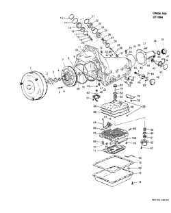 AUTOMATIC TRANSMISSION (1953 - 1967) Chevrolet Corvette 1982-1982 Y THM700-R4 A.T. CASE & RELATED PARTS (MD8)