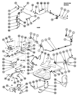 FUEL SYSTEM-EXHAUST-EMISSION SYSTEM Pontiac 6000 1984-1985 A FUEL SUPPLY SYSTEM (LT7/4.3T)(DIESEL)