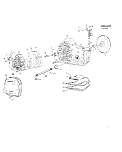TRANSMISSÃO MANUAL 5 MARCHAS Chevrolet Celebrity 1982-1988 A AUTOMATIC TRANSMISSION (MD9) THM125C CASE & RELATED PARTS