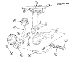 FUEL SYSTEM-EXHAUST-EMISSION SYSTEM Chevrolet Nova 1985-1988 S E.G.R. VALVE & RELATED PARTS (1.6-4)(LC9)