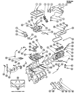 6-ЦИЛИНДРОВЫЙ ДВИГАТЕЛЬ Buick Electra 1985-1985 C ENGINE ASM-3.0L V6 PART 2 (LK9/3.0E)