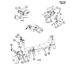FRAMES-SPRINGS-SHOCKS-BUMPERS Buick Lesabre 1986-1988 H LEVEL CONTROL SYSTEM/AUTOMATIC (G67)