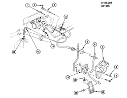 FUEL SYSTEM-EXHAUST-EMISSION SYSTEM Buick Lesabre 1986-1986 H ACCELERATOR CONTROL-V6 3.0L (3.0L)(LN7)