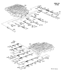 3-СКОРОСТНАЯ МЕХАНИЧЕСКАЯ КОРОБКА ПЕРЕДАЧ Chevrolet Corvette 1982-1982 Y THM700-R4 A.T. CONTROL VALVE (MD8)