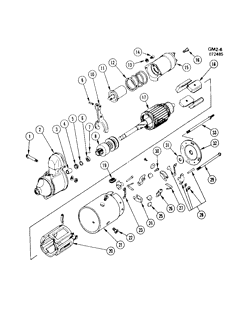 CHASSIS WIRING-LAMPS Buick Electra 1976-1981 STARTER MOTOR