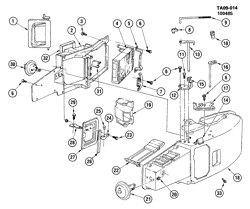 BODY MOUNTING-AIR CONDITIONING-AUDIO/ENTERTAINMENT Lt Truck GMC R2500 SUBURBAN 1987-1991 RV A/C & HEATER MODULE ASM