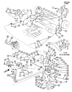 FREINS Buick Century 1985-1985 A BRAKE SYSTEM/HYDRAULIC