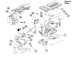 AUTOMATIC TRANSMISSION Chevrolet Cavalier 1983-1983 J SHIFT CONTROL/AUTOMATIC TRANSMISSION FLOOR