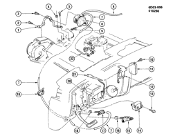 SISTEMA DE COMBUSTÍVEL-ESCAPE-SISTEMA DE EMISSÕES Cadillac Fleetwood Brougham 1986-1989 D CRUISE CONTROL-V8 (307Y,5.0-9)(LV2,LG8)