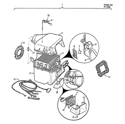 BODY MOUNTING-AIR CONDITIONING-AUDIO/ENTERTAINMENT Chevrolet Sprint 1985-1986 M A/C EVAPORATOR ASM (VV5)