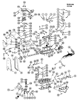 4-ЦИЛИНДРОВЫЙ ДВИГАТЕЛЬ Pontiac J2000 1982-1986 J ENGINE ASM-1.8L L4 PART 2 (LH8/1.8-0)