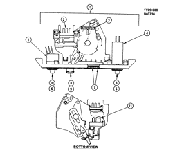 BODY MOUNTING-AIR CONDITIONING-AUDIO/ENTERTAINMENT Chevrolet Corvette 1984-1989 Y A/C & HEATER CONTROL ASM (C60)