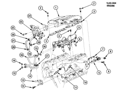 FUEL SYSTEM-EXHAUST-EMISSION SYSTEM Chevrolet Corsica 1987-1987 L FUEL INJECTION SYSTEM-2.8L V6 (LB6/2.8W)