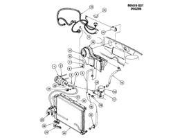 BODY MOUNTING-AIR CONDITIONING-AUDIO/ENTERTAINMENT Buick Century 1987-1987 A A/C REFRIGERATION SYSTEM-3.8L V6 (LG3/3.8-3)