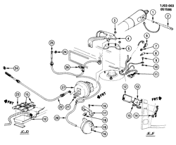 FUEL SYSTEM-EXHAUST-EMISSION SYSTEM Chevrolet Cavalier 1987-1989 J CRUISE CONTROL-L4  (LL8/2.0-1)