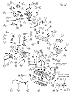 6-CYLINDER ENGINE Buick Skylark 1985-1986 N ENGINE ASM-2.5L L4 PART 2 (L68/2.5U)