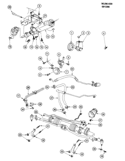 FRONT SUSPENSION-STEERING Buick Skyhawk 1987-1989 J STEERING SYSTEM & RELATED PARTS-2.0L L4 (LL8/2.0-1)