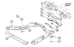 CHÂSSIS - RESSORTS - PARE-CHOCS - AMORTISSEURS Buick Century 1984-1984 A FRAME